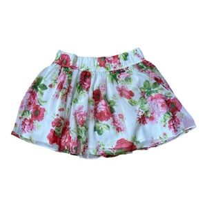 Abercrombie & Fitch Pink Floral Skater Skirt